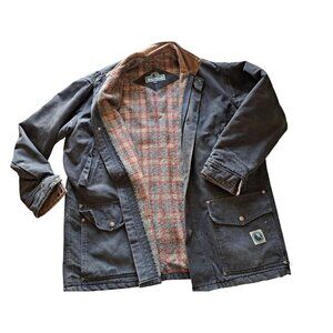 Vintage Berne XLT Barn Coat Chore BercoWear Mens Canvas Jacket Blanket Lined